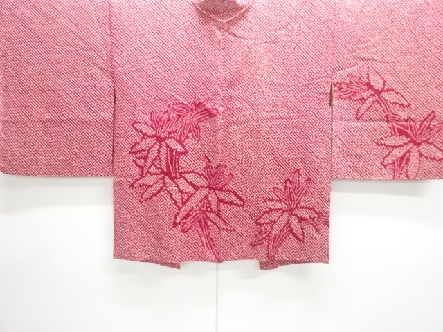 JAPANESE KIMONO / ANTIQUE HAORI / SILK / ALL SHIBORI / BAMBOO GRASS